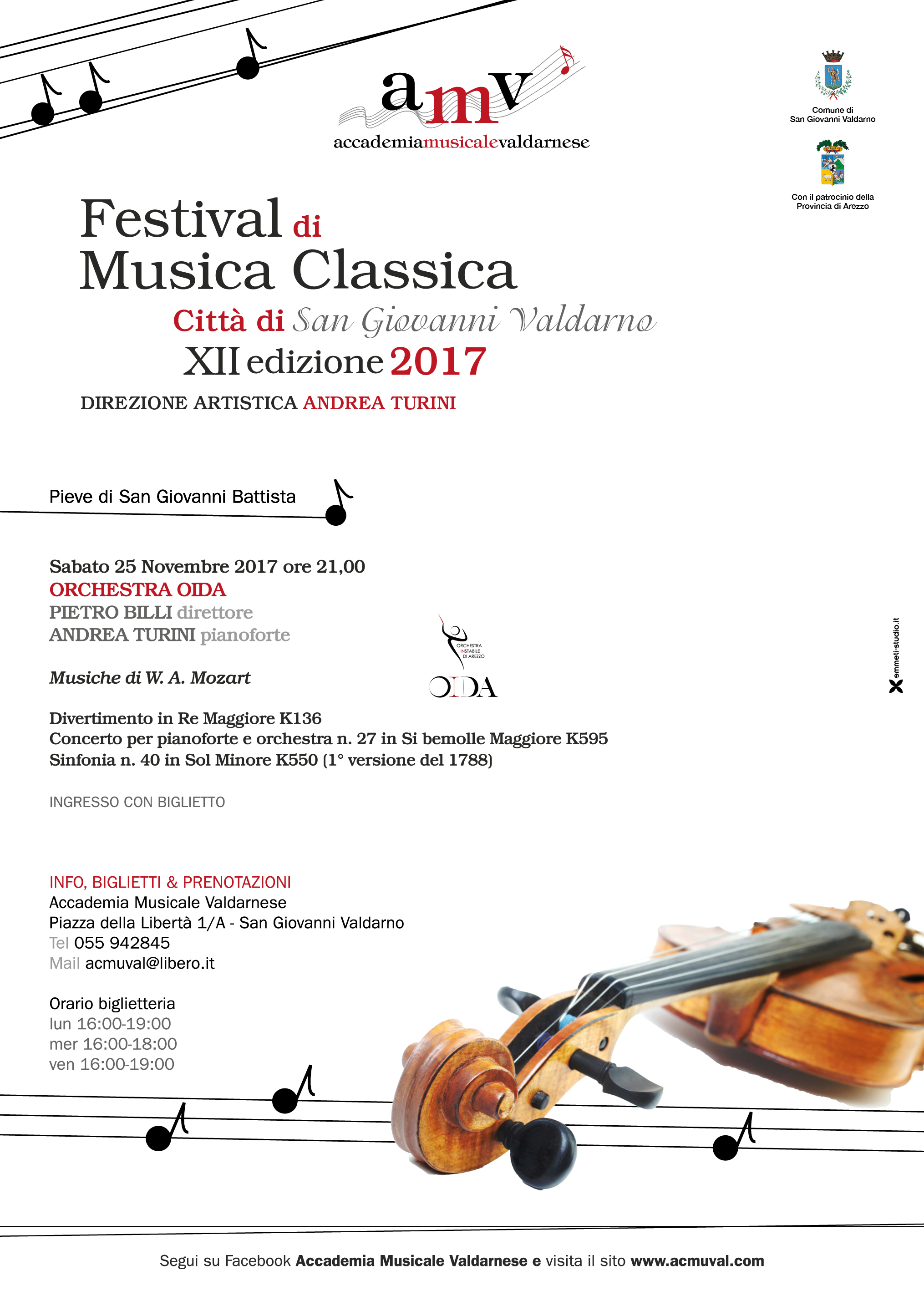 Festival di Musica Classica Città di San Giovanni Valdarno – XII edizione
