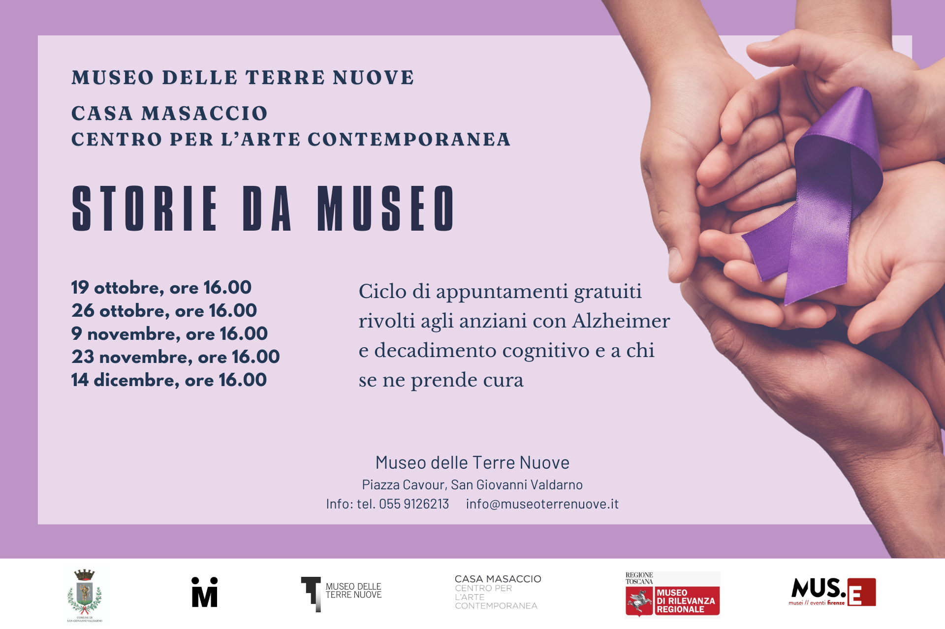 SABATO 19 OTTOBRE RIPARTE STORIE DA MUSEO