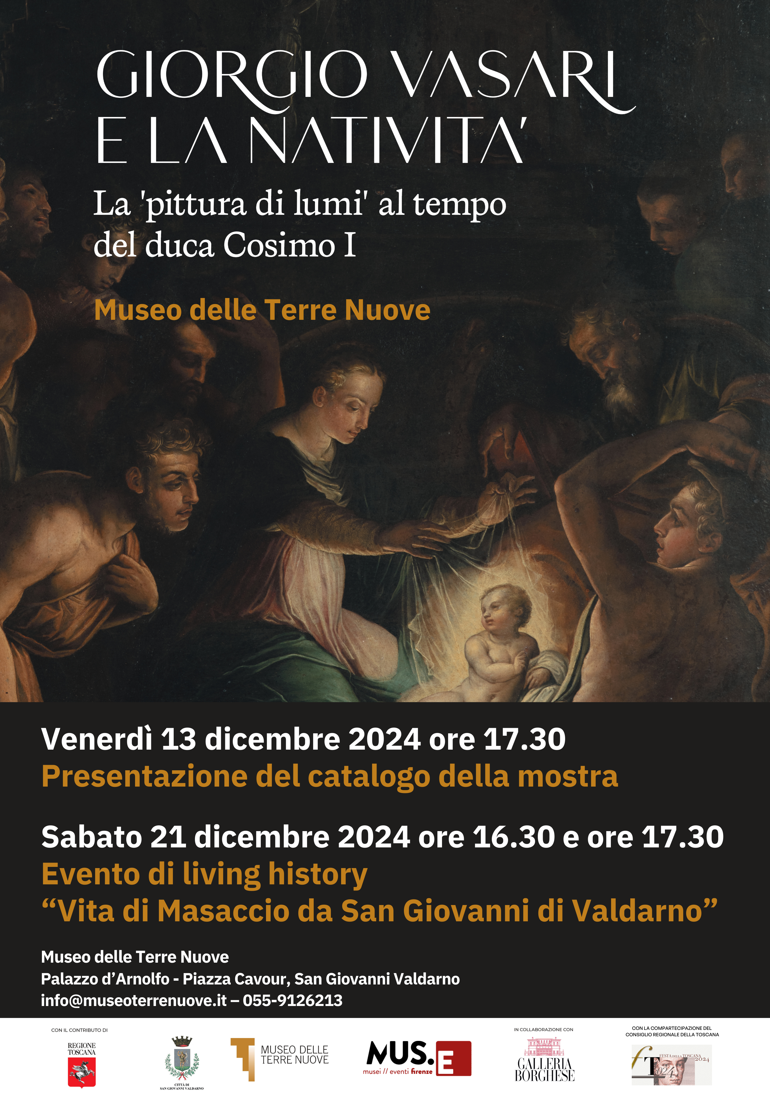 “Giorgio Vasari e la Natività. La ‘pittura di lumi’ al tempo del duca Cosimo I”, venerdì la presentazione del catalogo